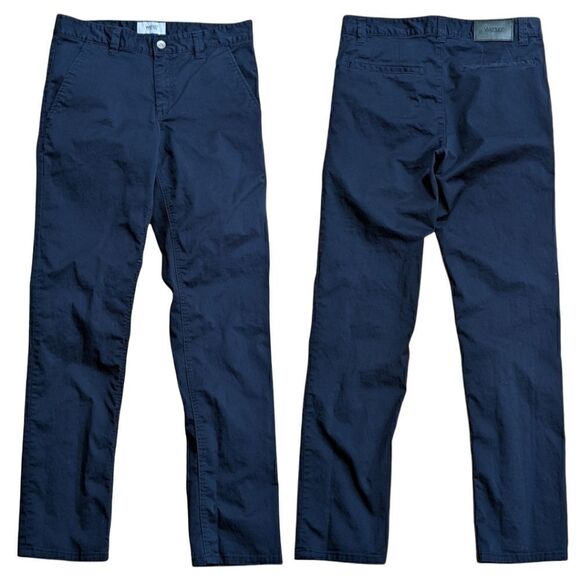 Wesc Stockholm Sweden Alessandro Men's Navy Blue Chino Pants Size 30x32 - Picture 3 of 6